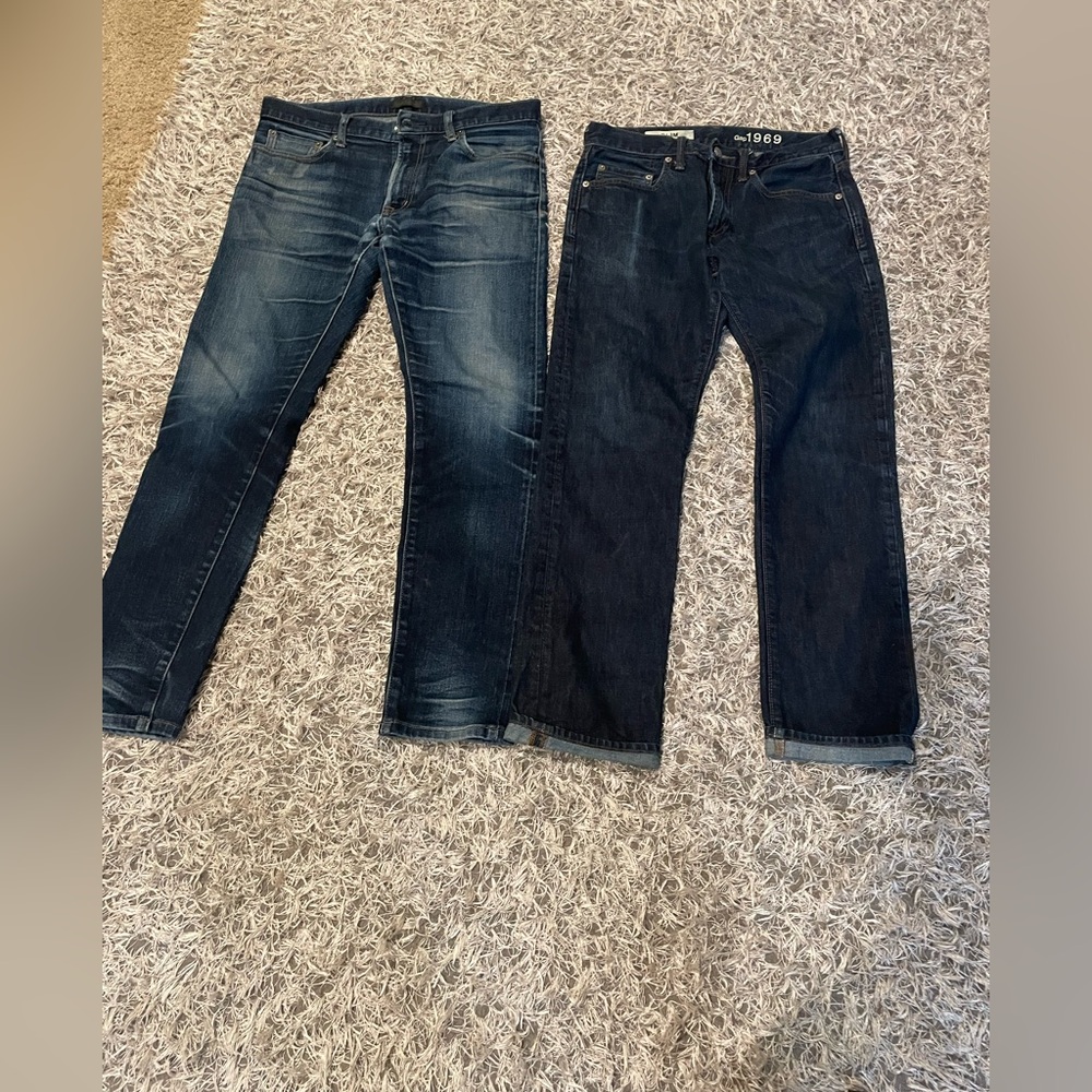 Men's Blue Jeans GAP and UNIQLO
2 pairs for the price of one ☝️
